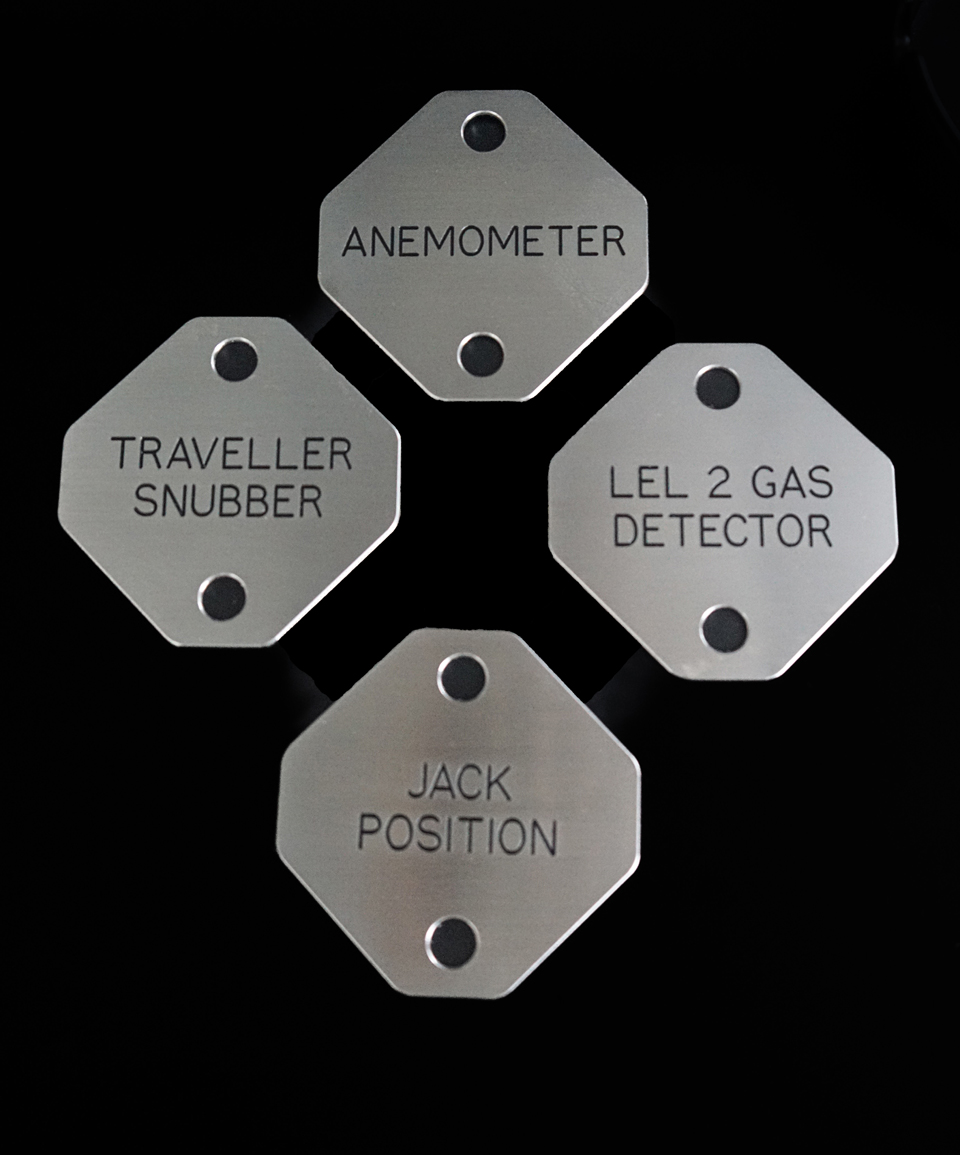 Serial Number & Asset Tags in Porthgwarra serial tag example